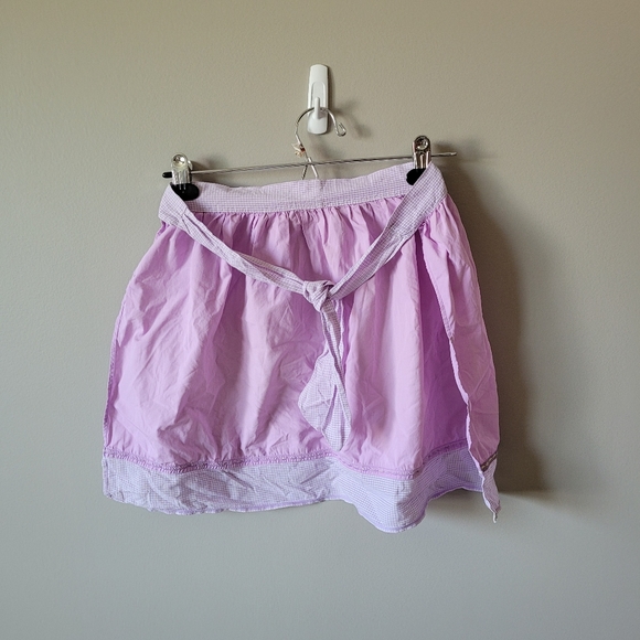 Purple cotton vintage apron - Picture 4 of 6